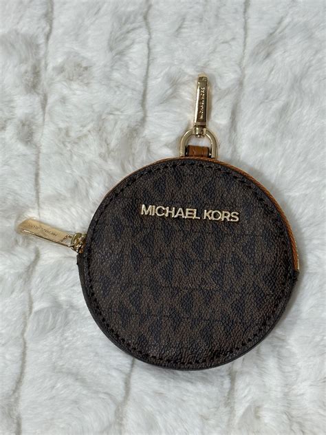 michael kors small purse keychain|Michael Kors round coin purse.